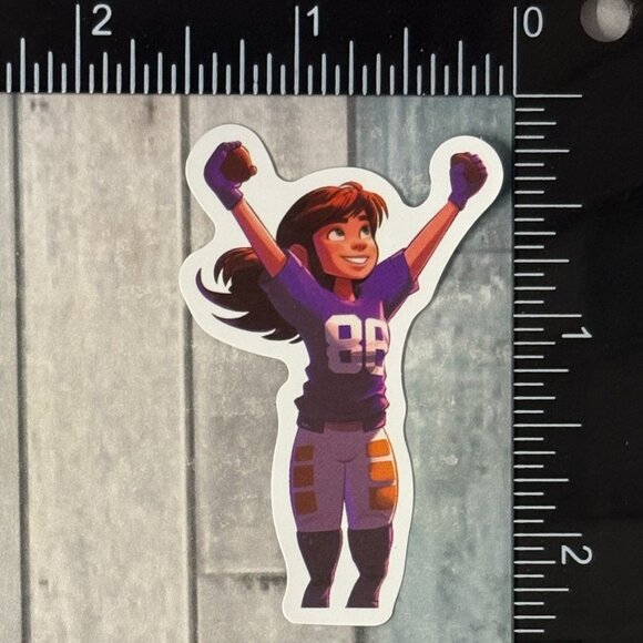 🌀10/$10🌀 Adorable Football Gameday Reusable Waterproof Vinyl Sticker Decal - Picture 1 of 1